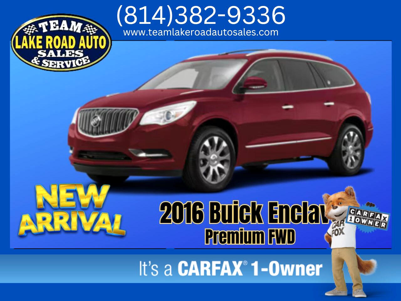 2016 Buick Enclave FWD 4dr Premium