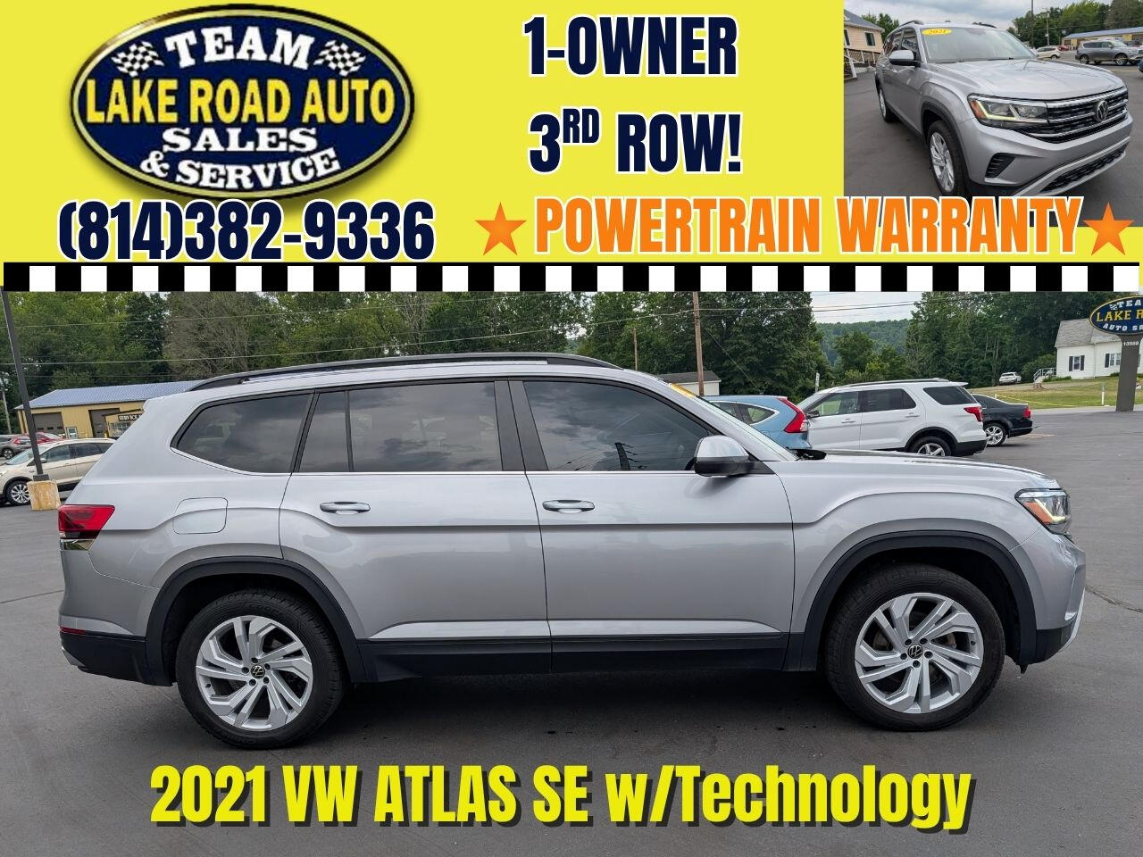 2021 Volkswagen Atlas 2021.5 2.0T SE w/Technology 4MOTION