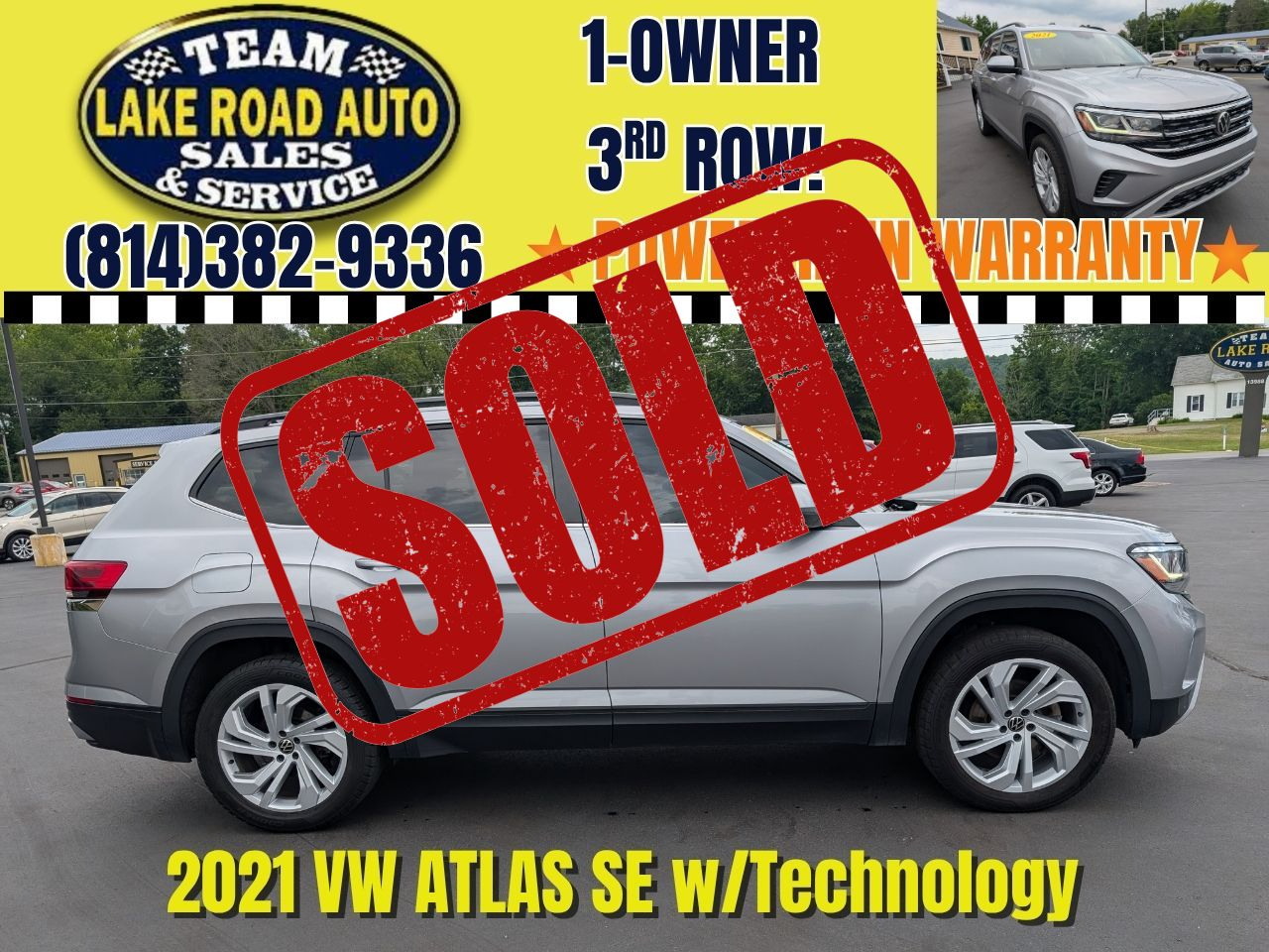 2021 Volkswagen Atlas 2021.5 2.0T SE w/Technology 4MOTION