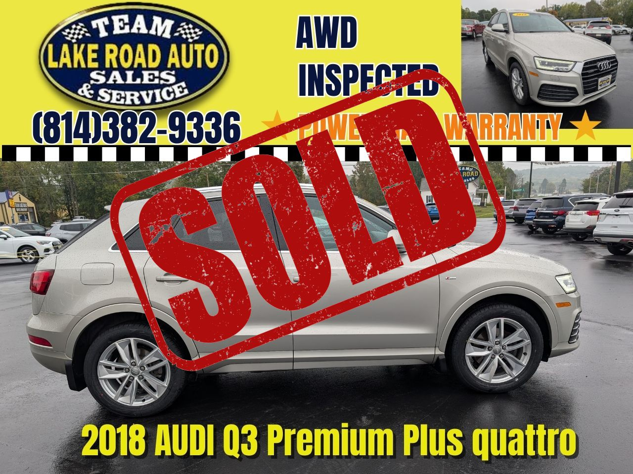 2018 Audi Q3 2.0 TFSI Sport Premium Plus quattro AWD