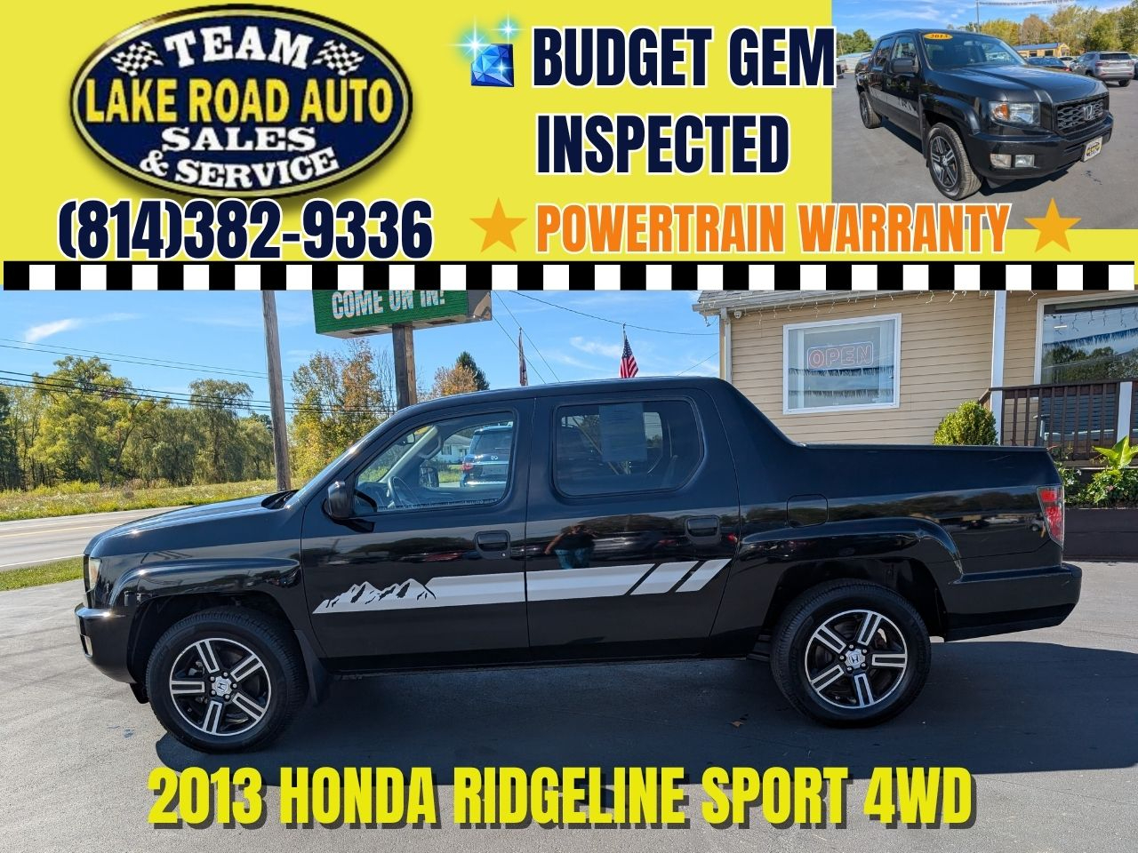 2013 Honda Ridgeline 4WD Crew Cab Sport