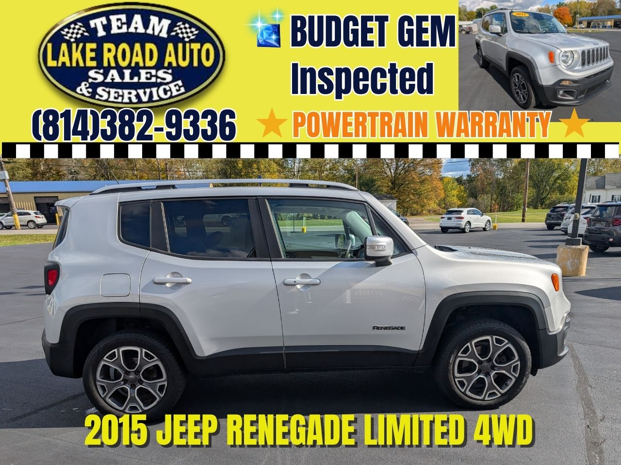 2015 Jeep Renegade 4WD 4dr Limited