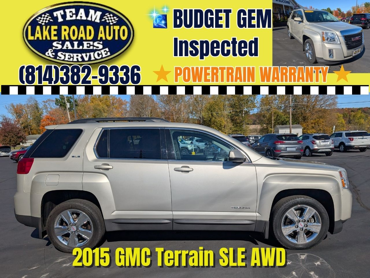 2015 GMC Terrain AWD 4dr SLE w/SLE-2
