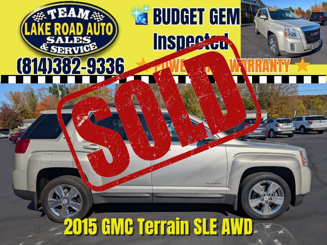 2015 GMC Terrain AWD 4dr SLE w/SLE-2