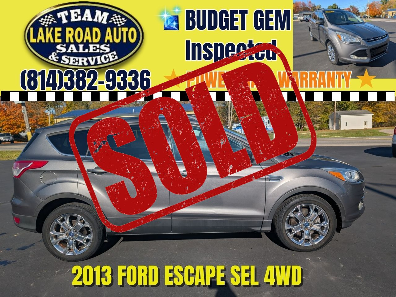 2013 Ford Escape 4WD 4dr SEL