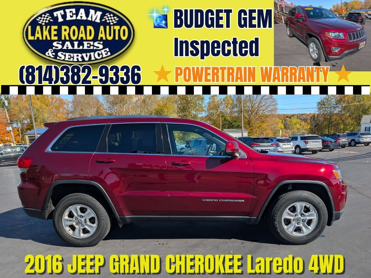2016 Jeep Grand Cherokee 4WD 4dr Laredo