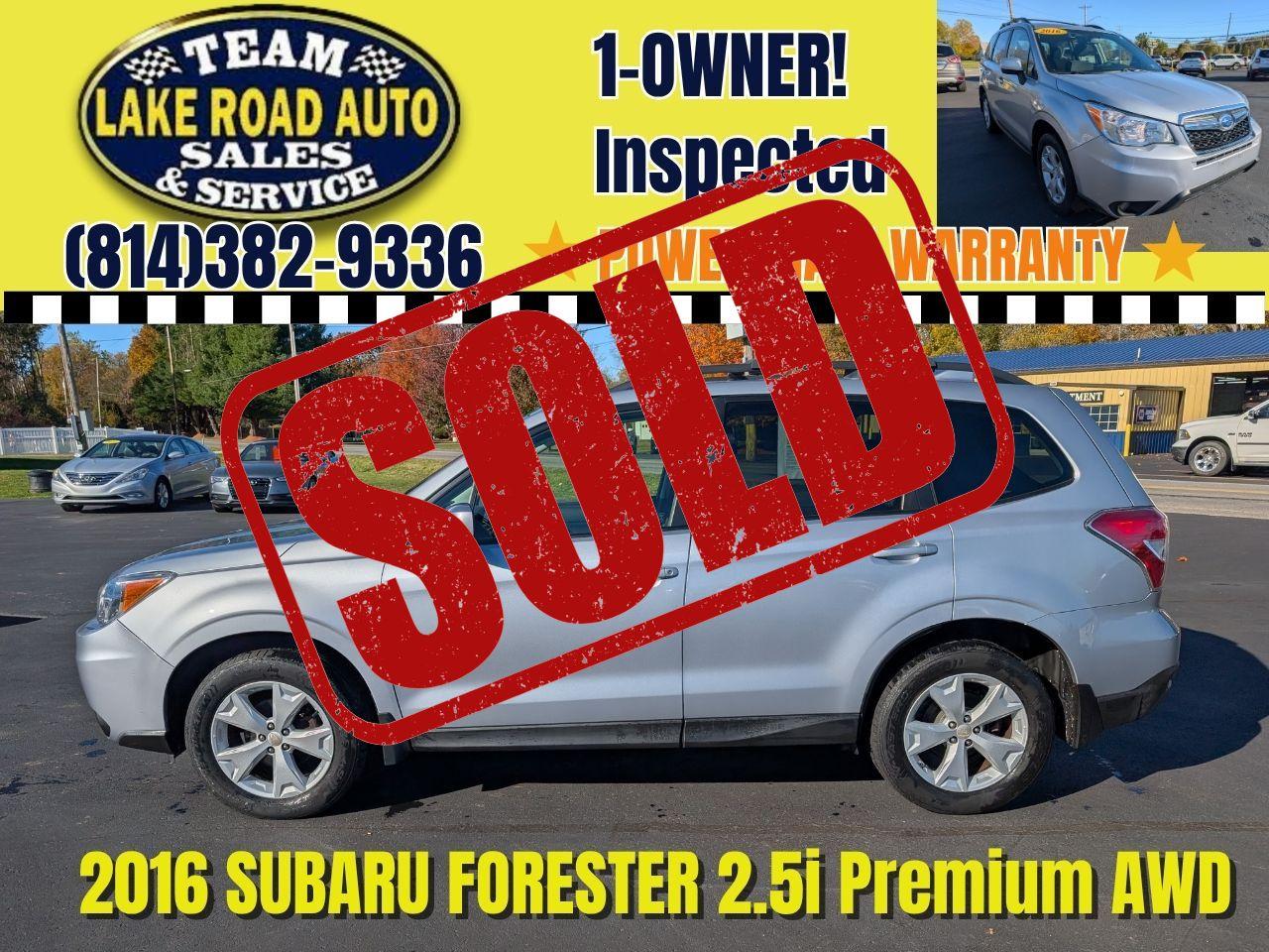 2016 Subaru Forester 4dr CVT 2.5i Premium PZEV