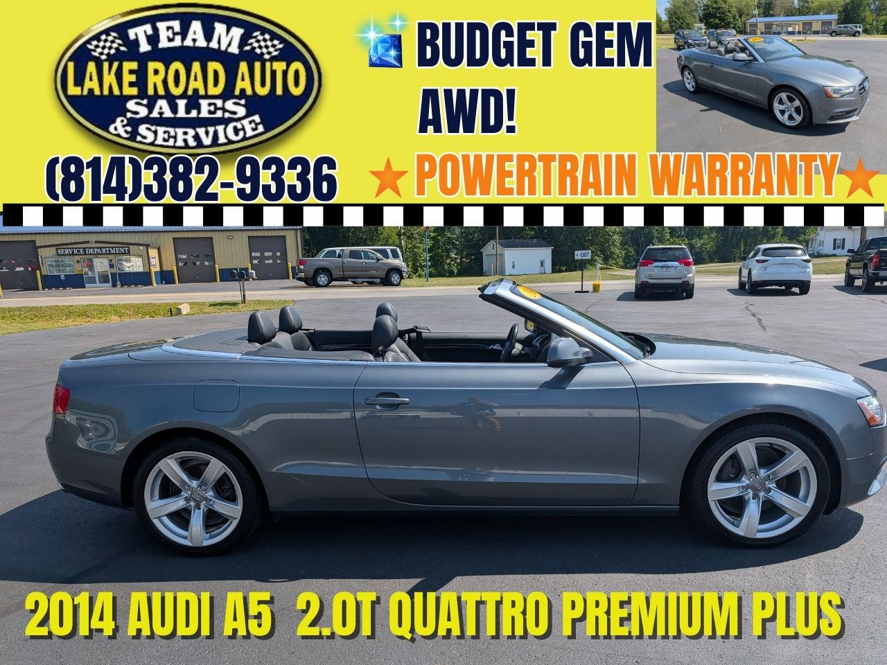 2014 Audi A5 2dr Cabriolet Auto quattro 2.0T Premium Plus