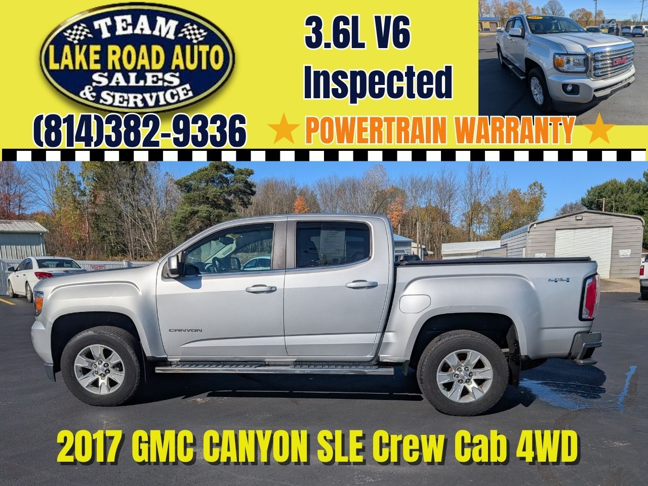 2017 GMC Canyon 4WD Crew Cab 128.3" SLE