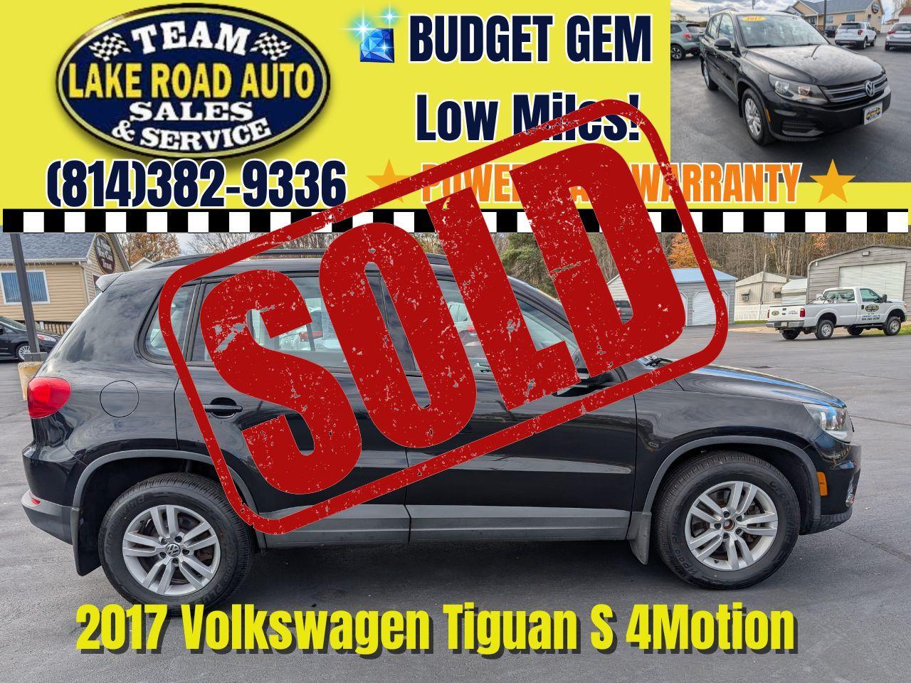 2017 Volkswagen Tiguan 2.0T S 4MOTION