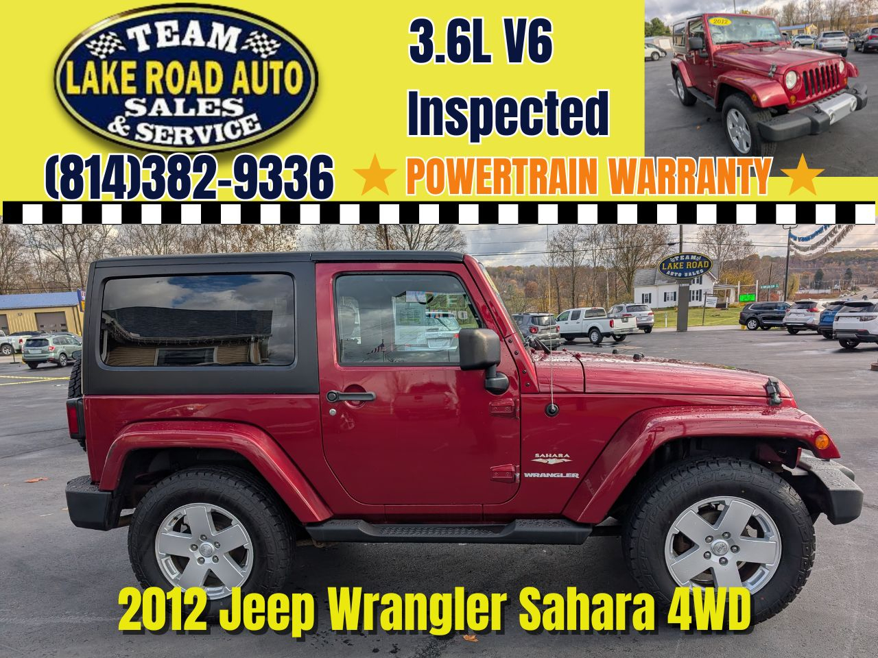 2012 Jeep Wrangler 4WD 2dr Sahara