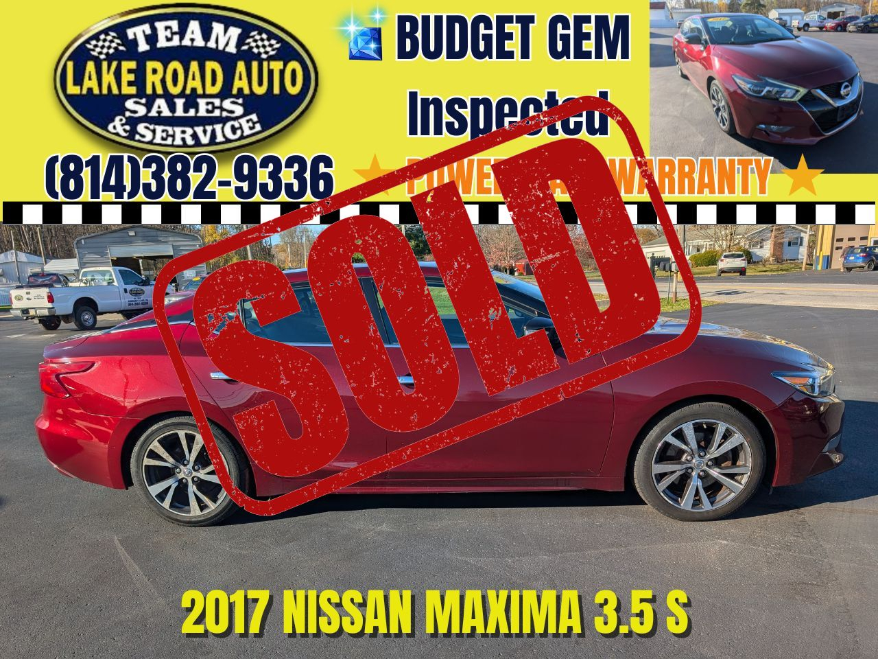 2017 Nissan Maxima S 3.5L