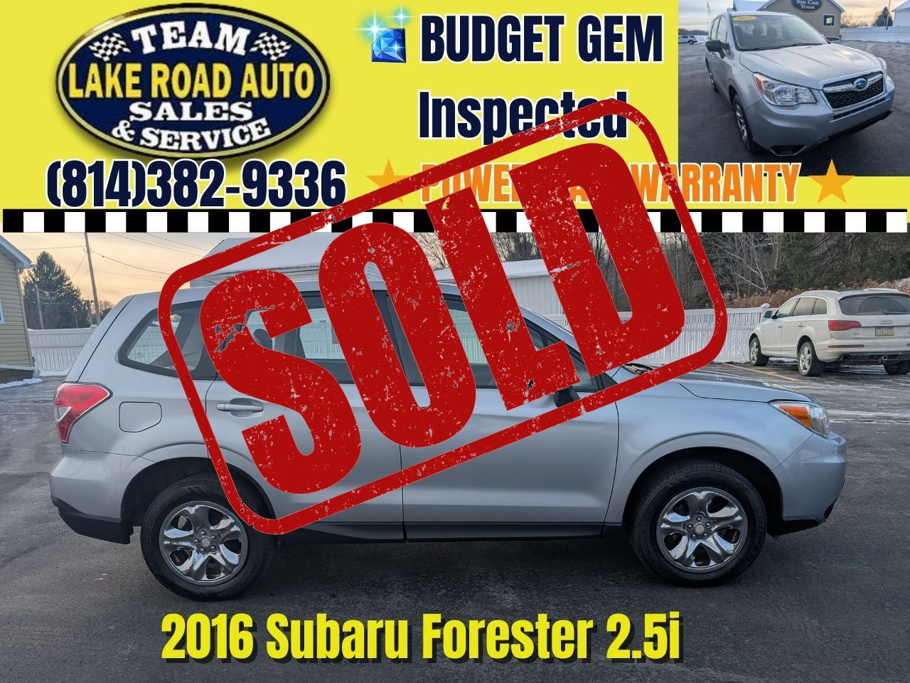 2016 Subaru Forester 4dr CVT 2.5i PZEV