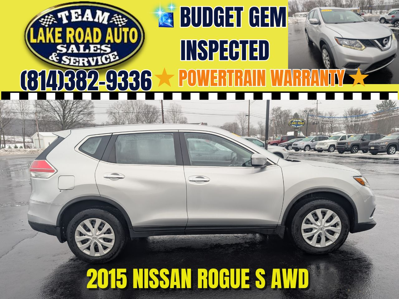 2015 Nissan Rogue AWD 4dr S