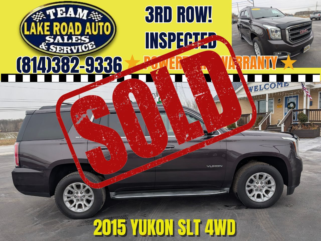 2015 GMC Yukon 4WD 4dr SLT