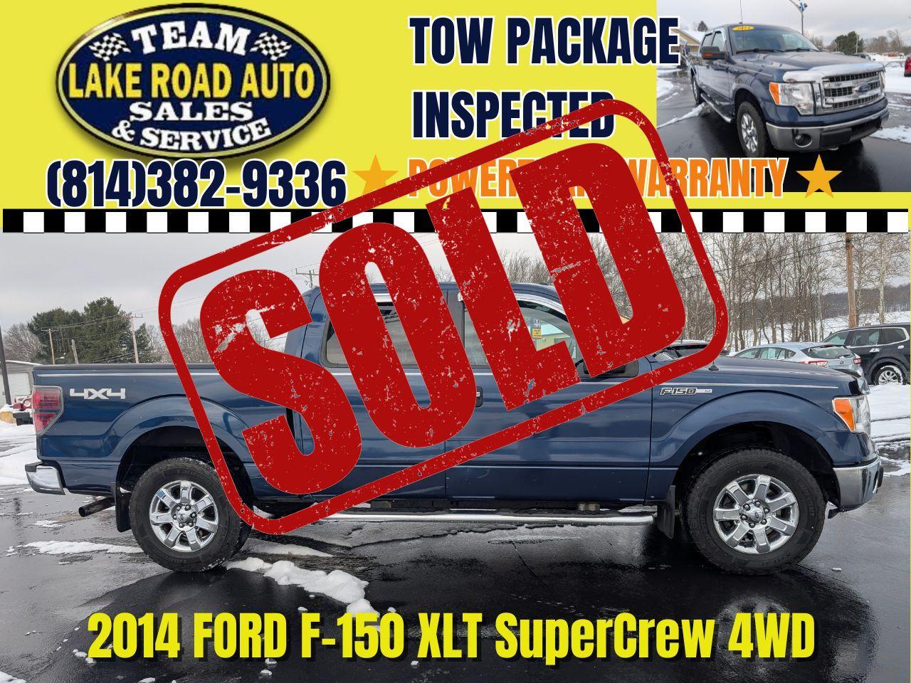 2014 Ford F-150 4WD SuperCrew 145" XLT