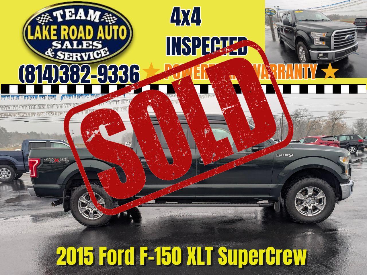 2015 Ford F-150 4WD SuperCab 145" XLT