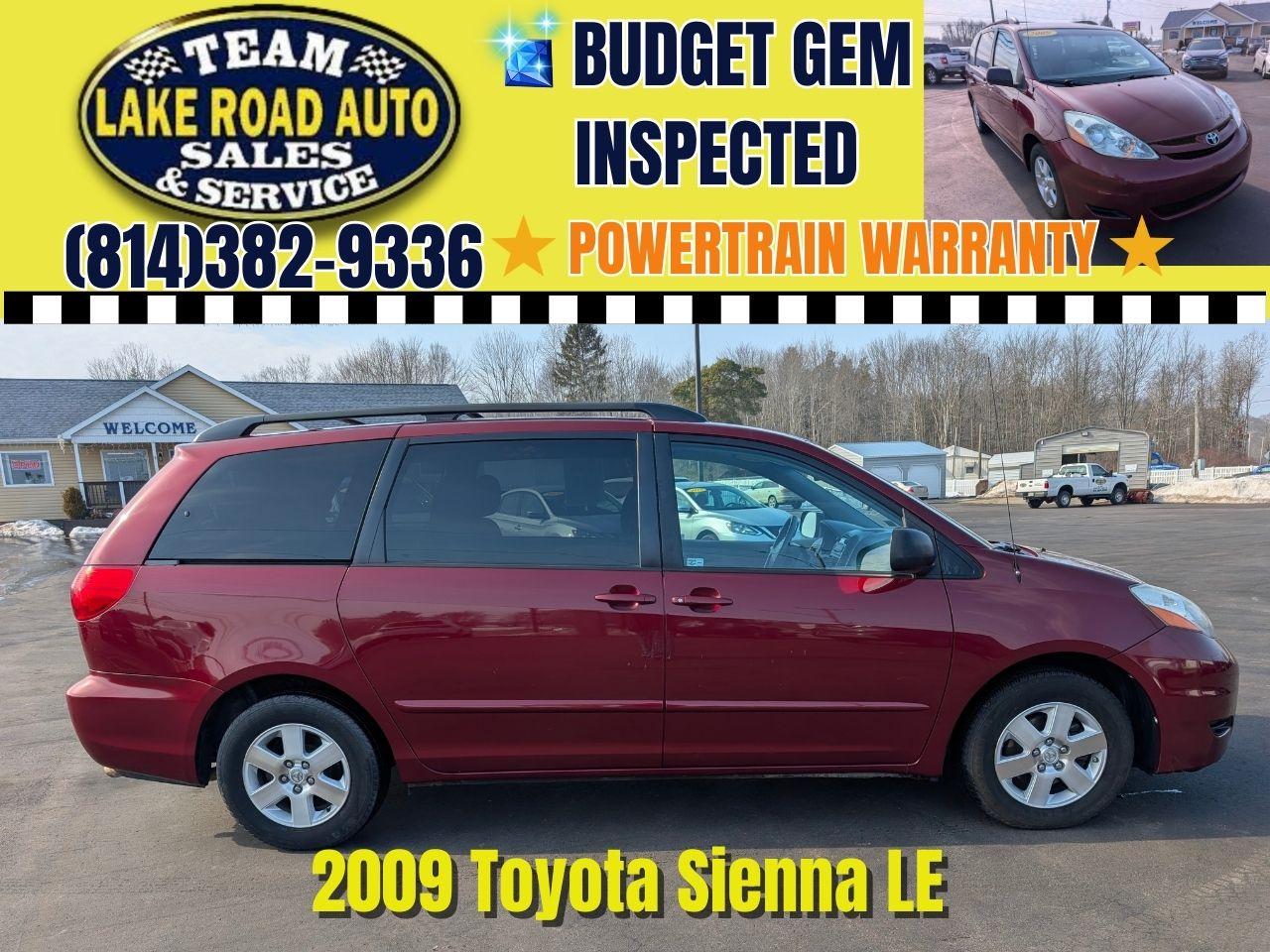 2009 Toyota Sienna 5dr 7-Pass Van CE FWD (Natl)