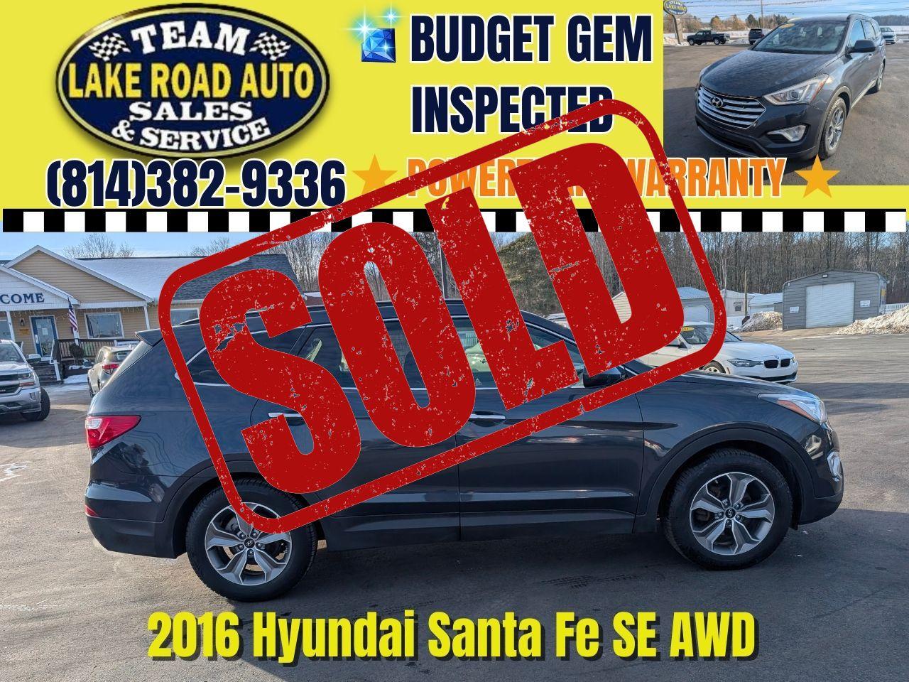2016 Hyundai Santa Fe AWD 4dr SE