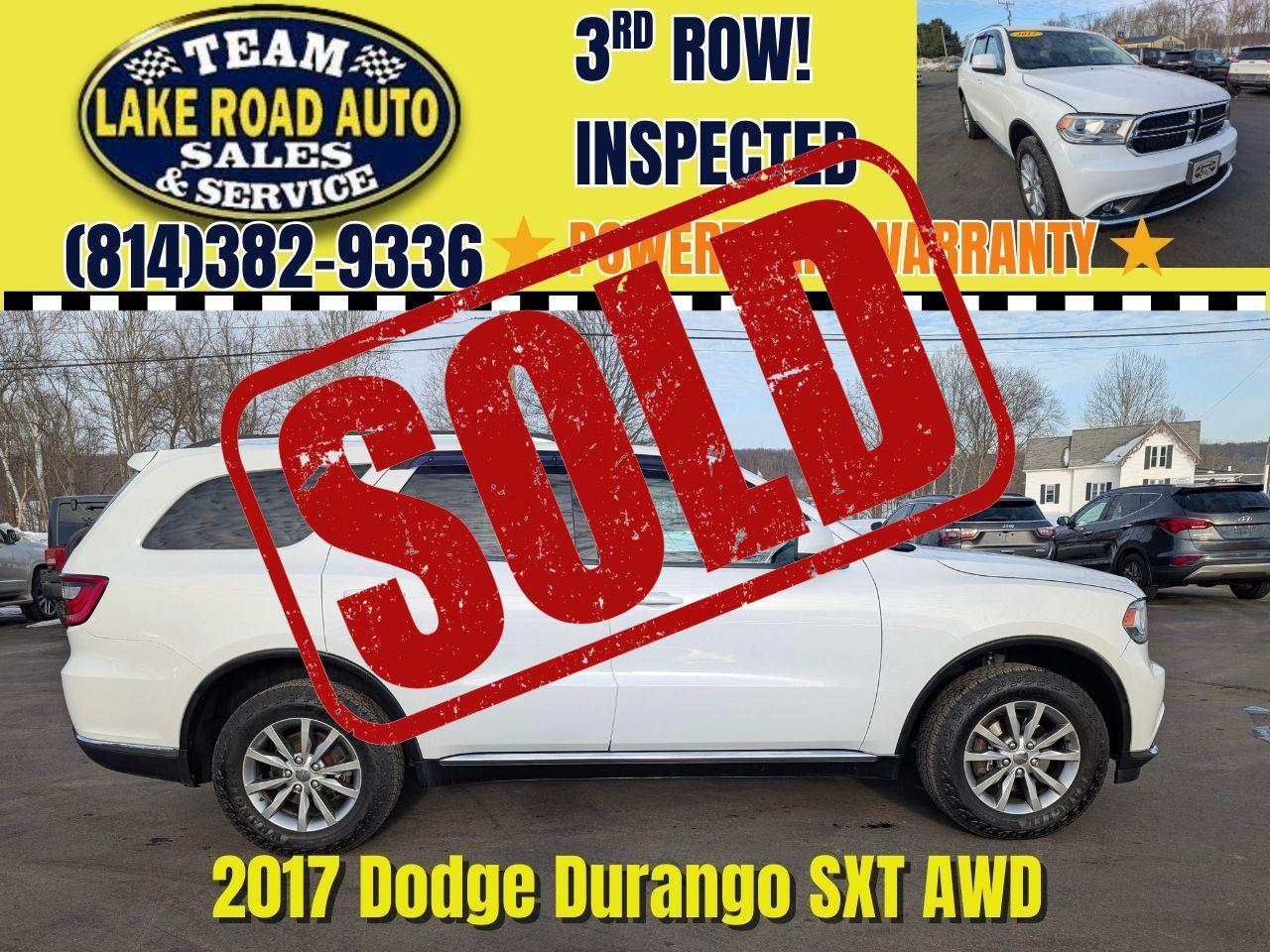 2017 Dodge Durango SXT AWD