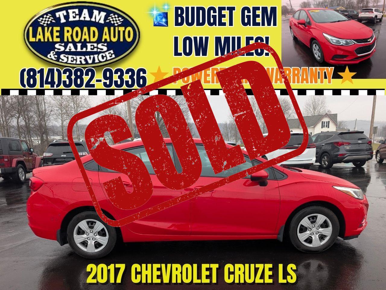 2017 Chevrolet Cruze 4dr Sdn 1.4L LS w/1SB