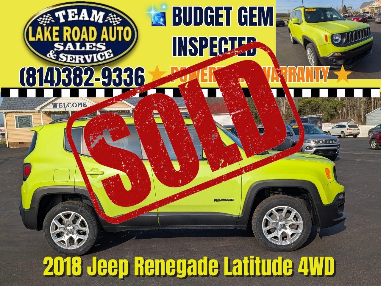 2018 Jeep Renegade Latitude 4x4