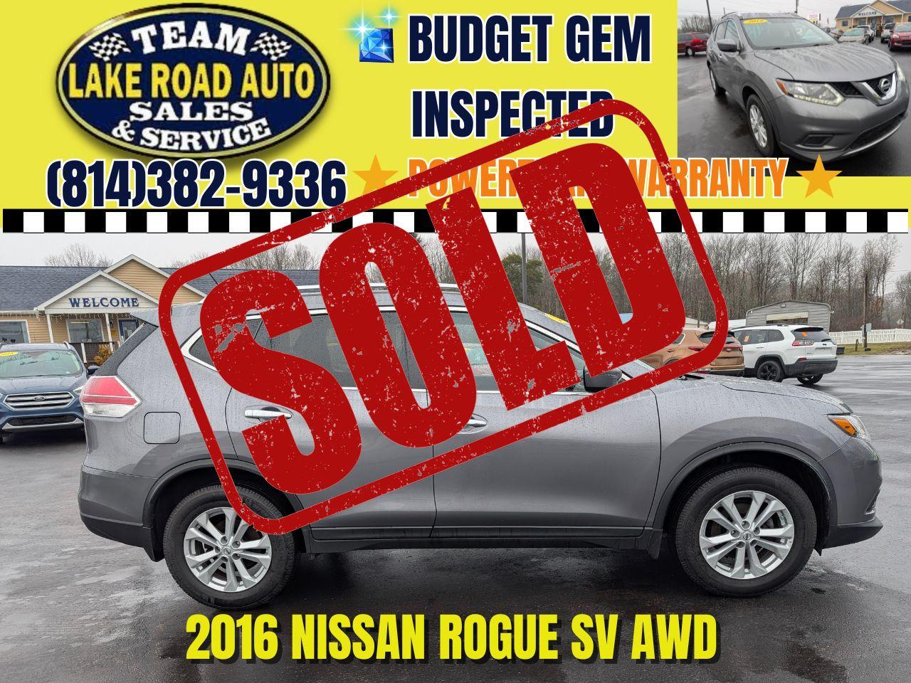 2016 Nissan Rogue AWD 4dr SV