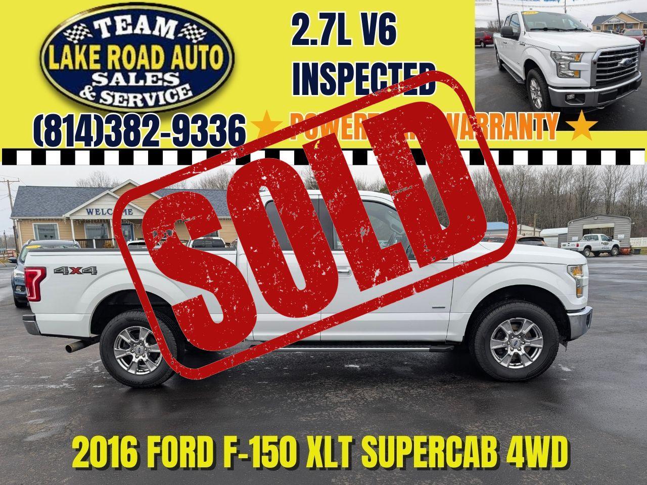 2016 Ford F-150 4WD SuperCab 145" XLT