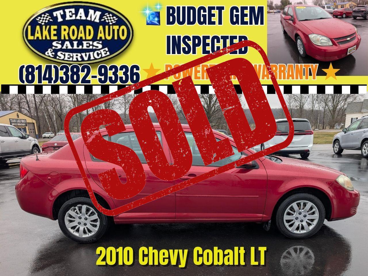 2010 Chevrolet Cobalt 4dr Sdn LT w/1LT