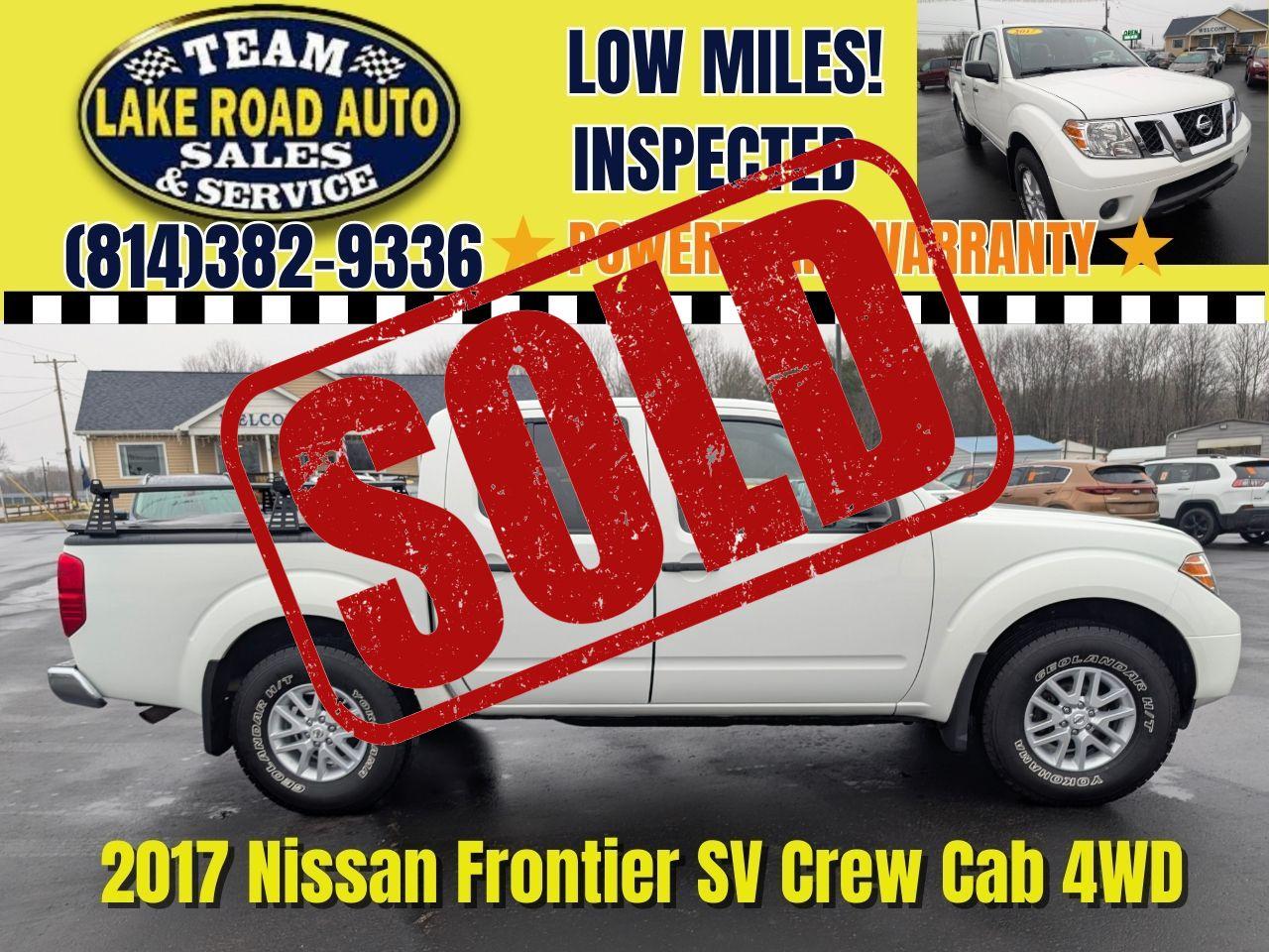 2017 Nissan Frontier 2017.5 Crew Cab 4x4 SV V6 Auto