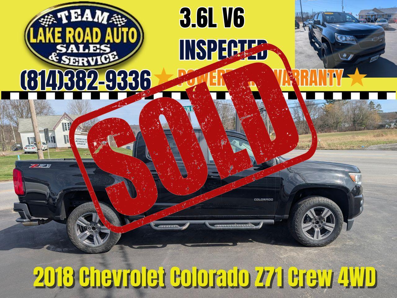 2018 Chevrolet Colorado 4WD Crew Cab 128.3" Z71