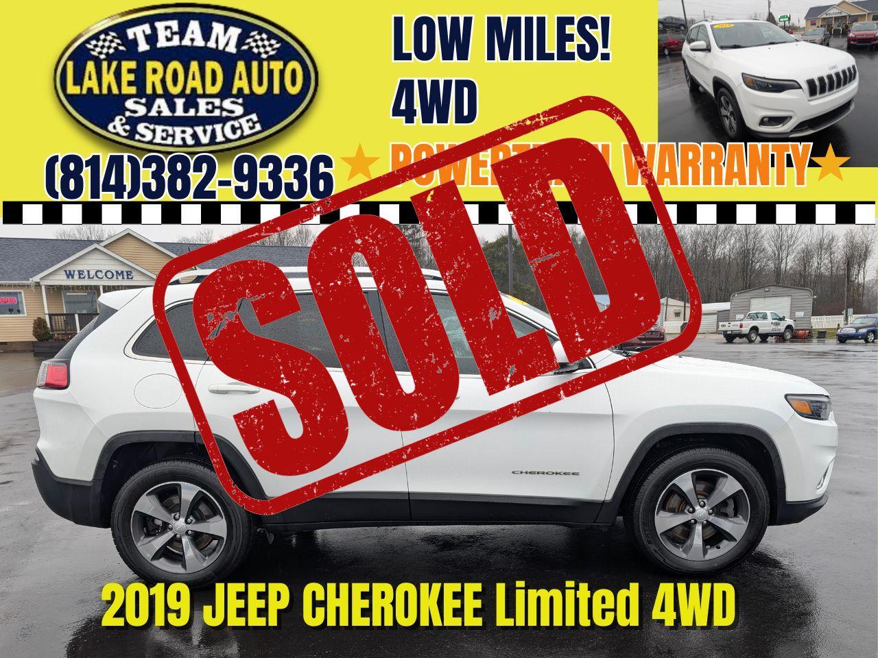 2019 Jeep Cherokee Limited 4x4