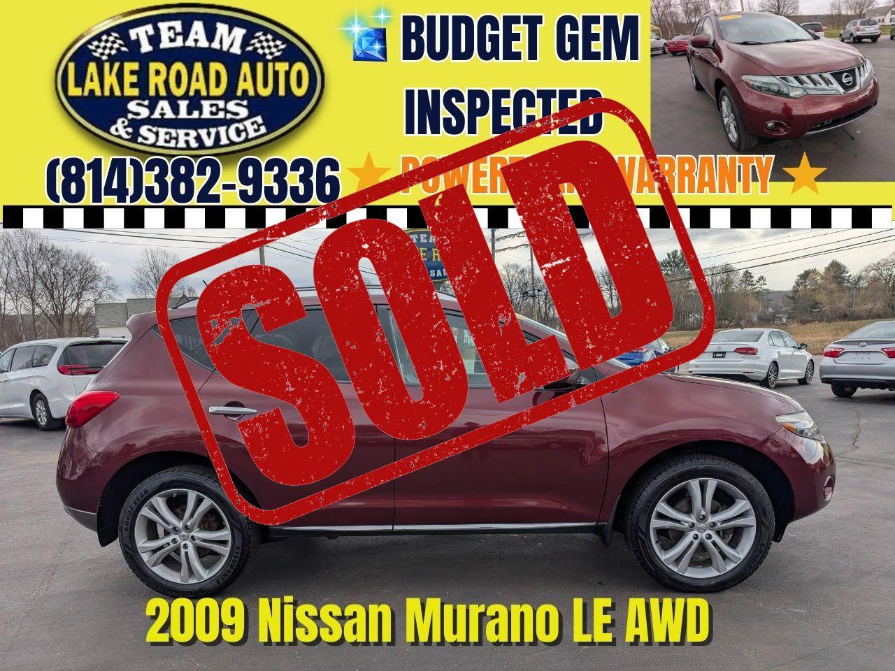 2009 Nissan Murano AWD 4dr LE