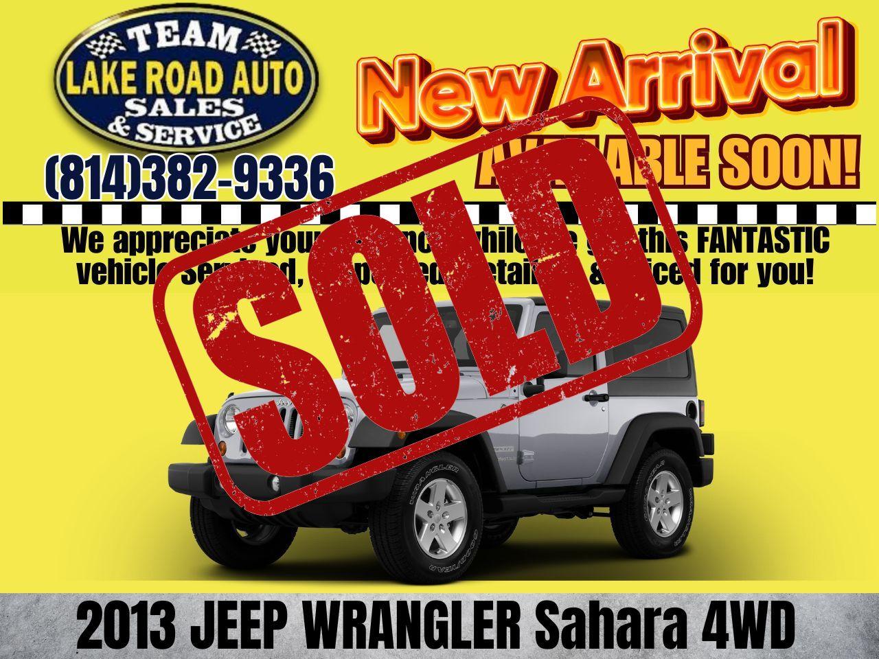 2013 Jeep Wrangler 4WD 2dr Sahara