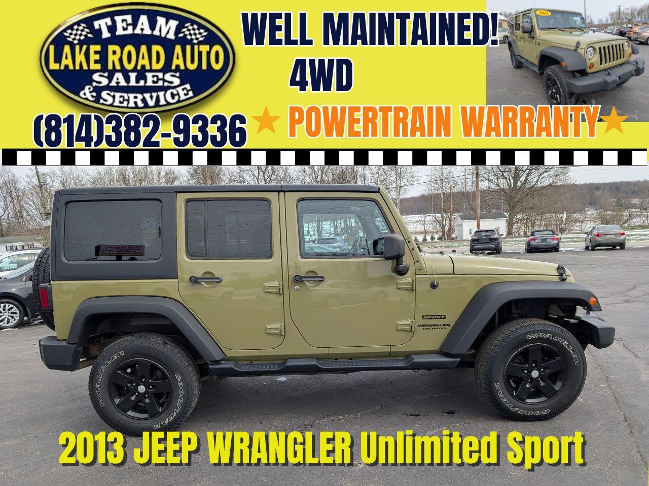 2013 Jeep Wrangler Unlimited 4WD 4dr Sport