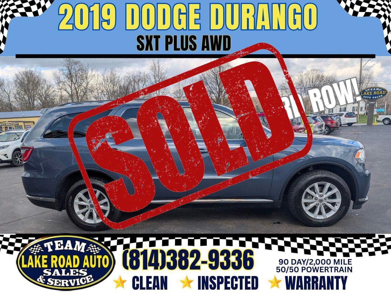 2019 Dodge Durango SXT Plus AWD