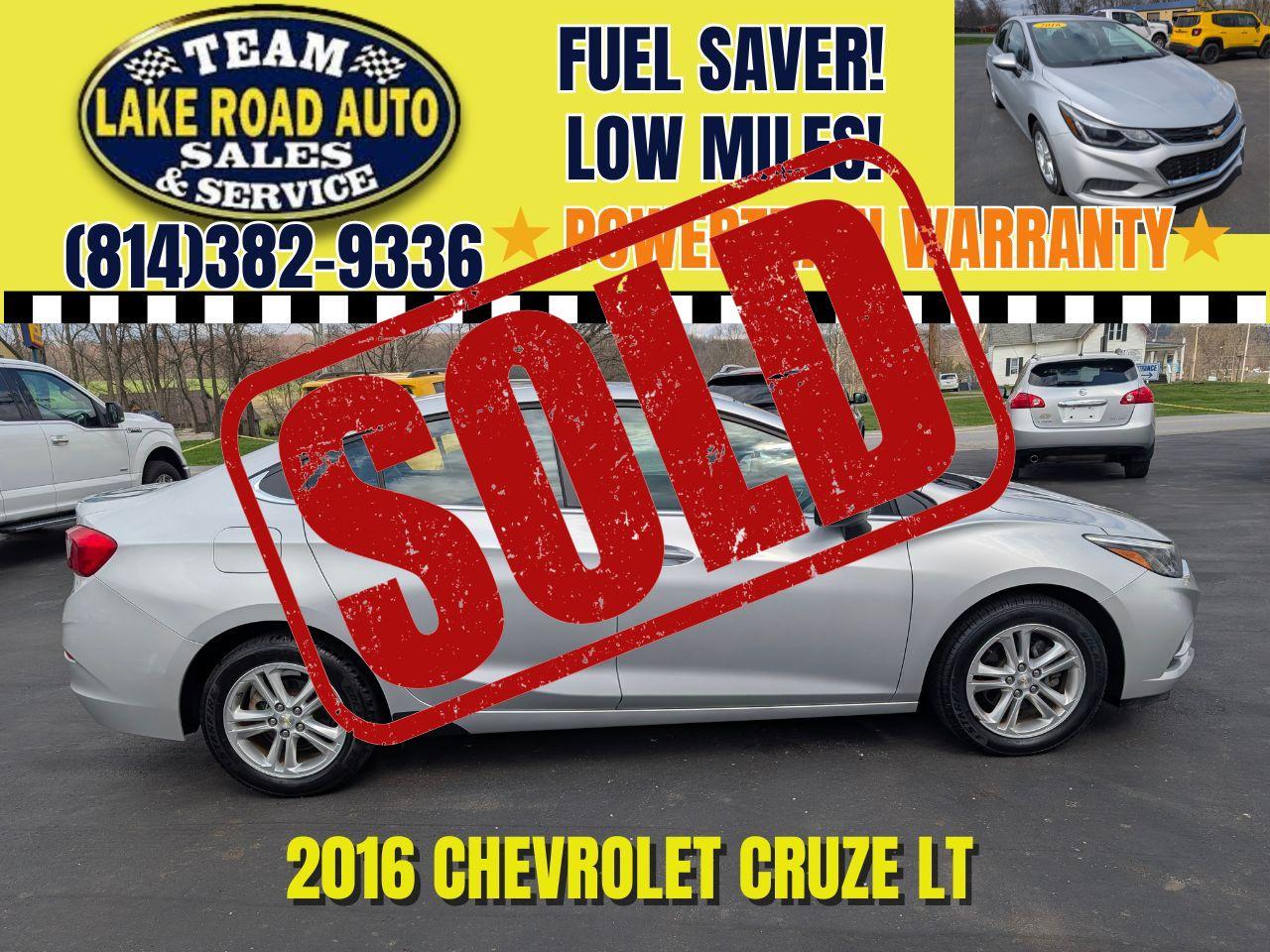 2016 Chevrolet Cruze 4dr Sdn Auto LT