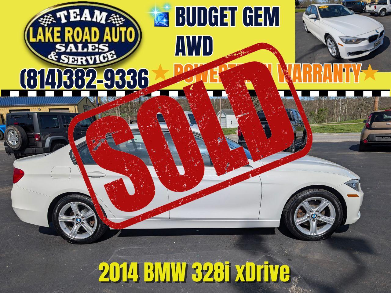 2014 BMW 3 Series 4dr Sdn 328i xDrive AWD SULEV