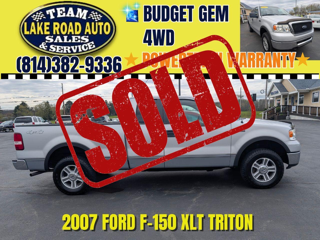 2007 Ford F-150 4WD Supercab 133" XLT