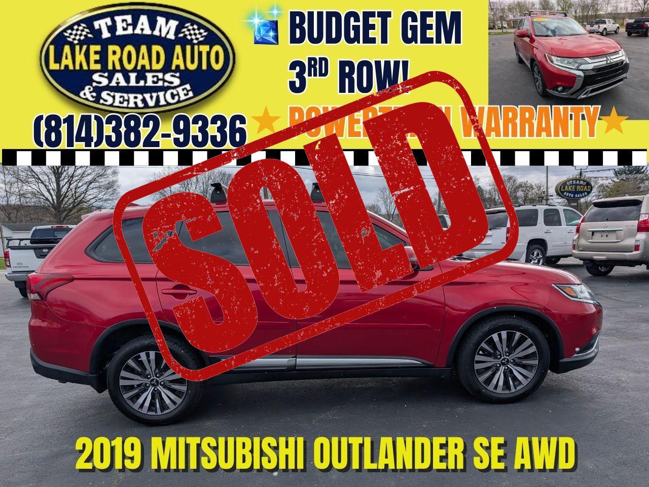 2019 Mitsubishi Outlander SEL S-AWC