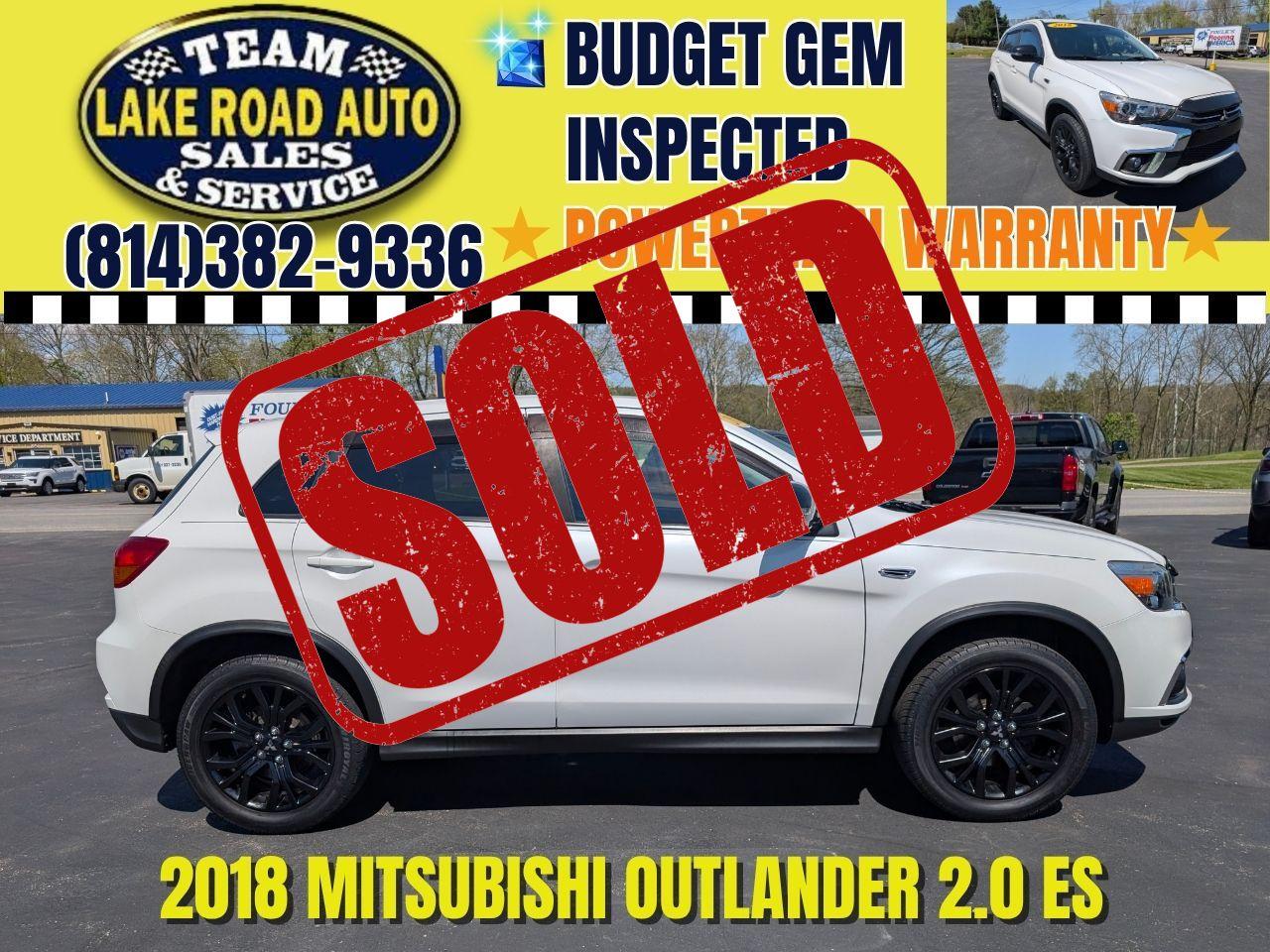2018 Mitsubishi Outlander Sport ES 2.0 CVT