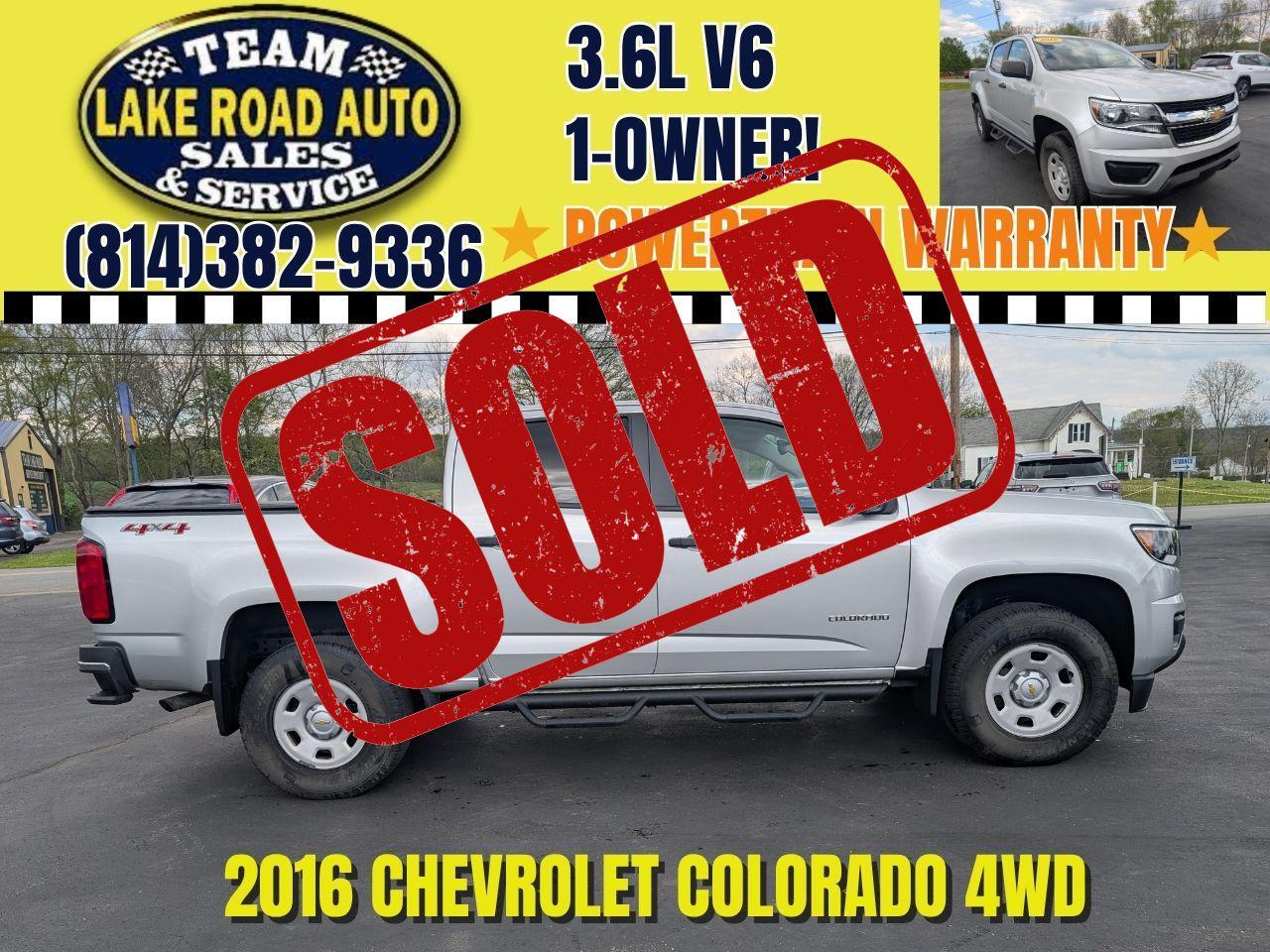 2016 Chevrolet Colorado 4WD Crew Cab 128.3" WT