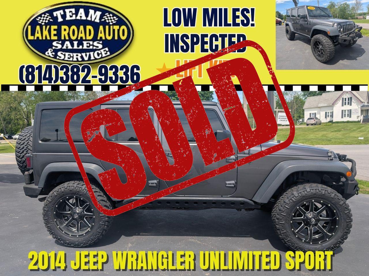 2014 Jeep Wrangler Unlimited 4WD 4dr Sport