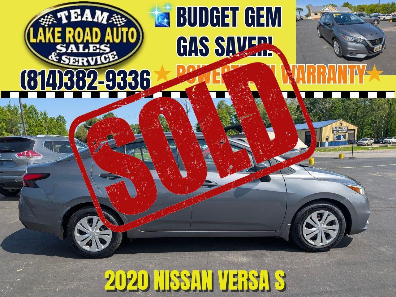 2020 Nissan Versa S CVT