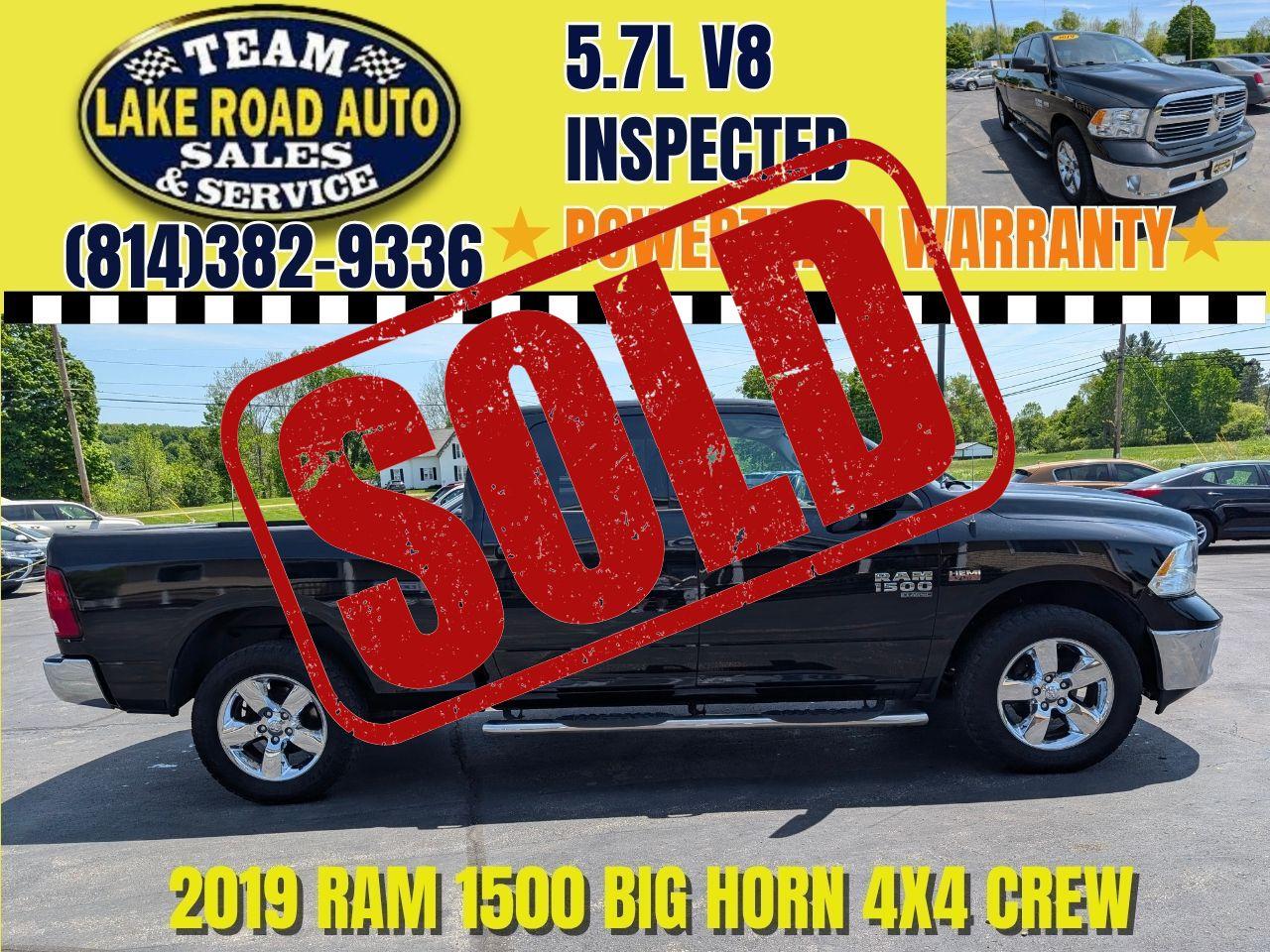 2019 RAM 1500 Classic Big Horn 4x4 Crew Cab
