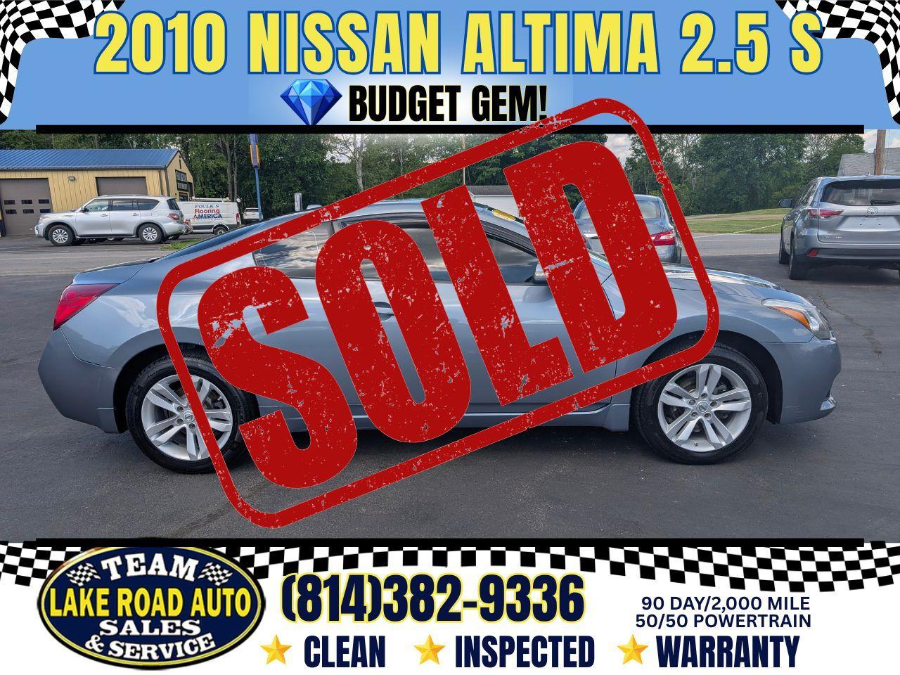 2010 Nissan Altima 2dr Cpe I4 CVT 2.5 S
