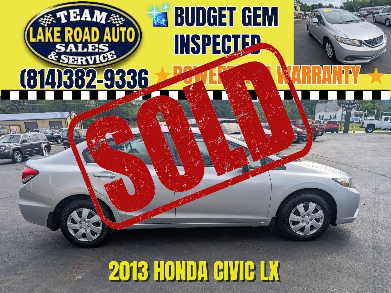2013 Honda Civic Sdn 4dr Auto LX