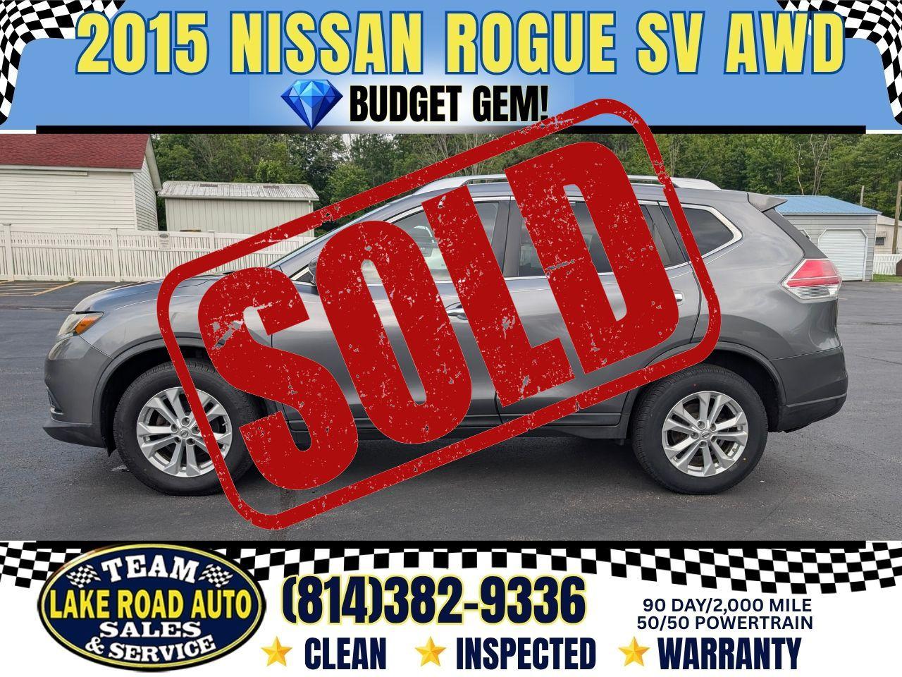 2015 Nissan Rogue AWD 4dr SV