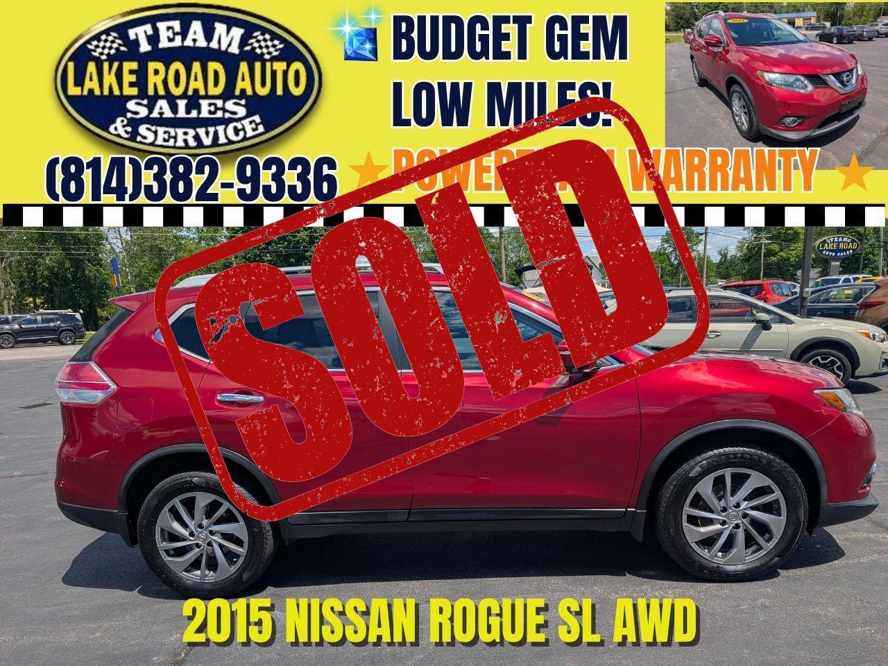 2015 Nissan Rogue AWD 4dr SL