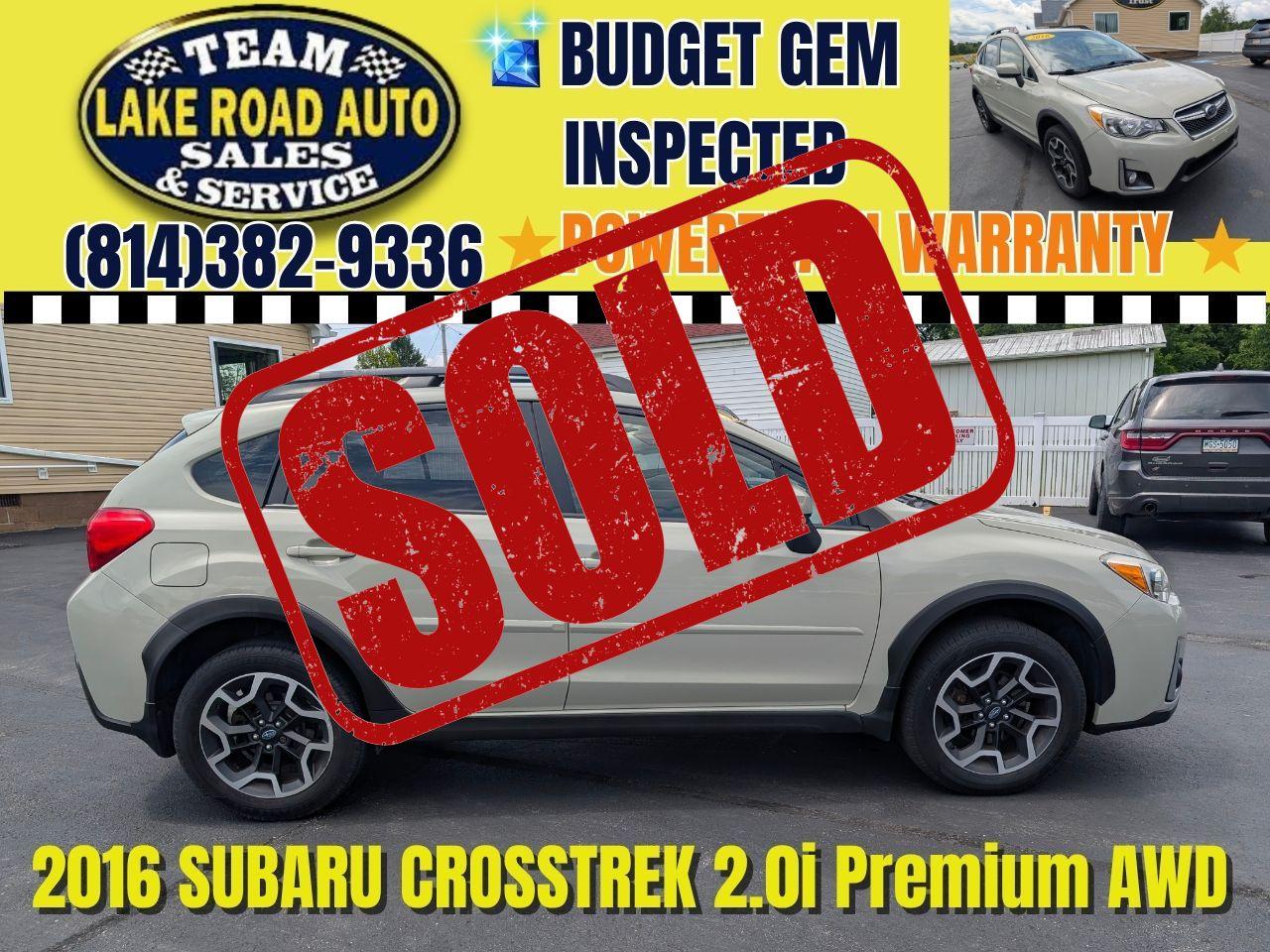 2016 Subaru Crosstrek 5dr CVT 2.0i Premium